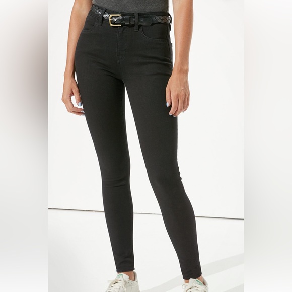 American Eagle Black High Rise Dream Jegging Skinny Jean - Picture 1 of 7